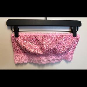 NWOT Pink Victoria Secret Bandeau Bra